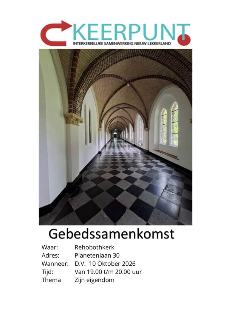 Gebedsbijeenkomst 10-10-2026