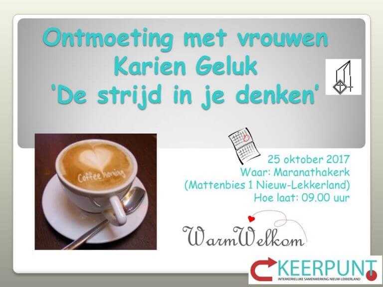 Poster ochtend koffie 25 oktober 2017