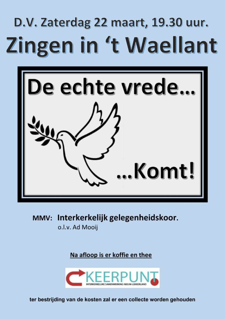 Zangavond Keerpunt 2025 poster